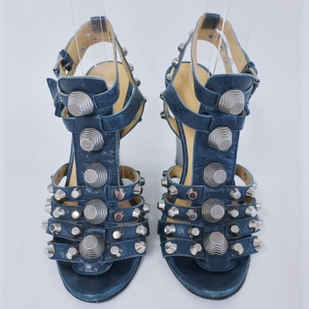 Balenciaga Giant Studded Gladiator Wedge 37.5 - Picture 3 of 8